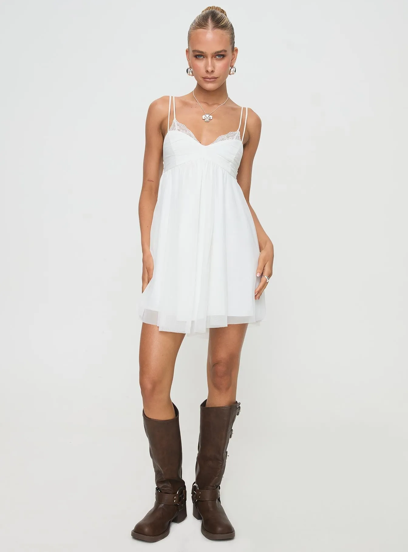 Modern and sleek mini Modern Fashion Corella Mini Dress White