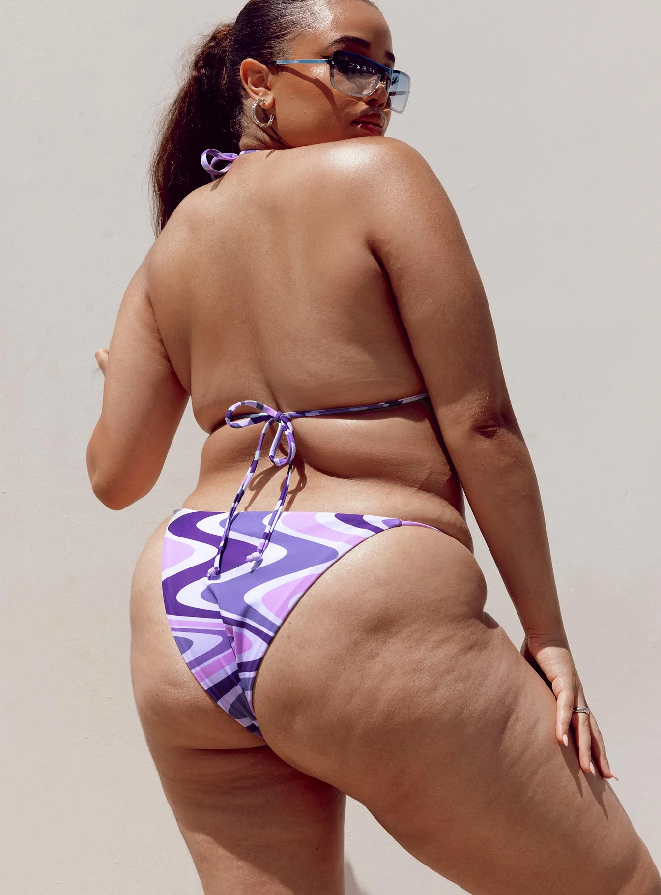 Smiley Bikini Bottoms Purple Curve Thermal Regulating Layer