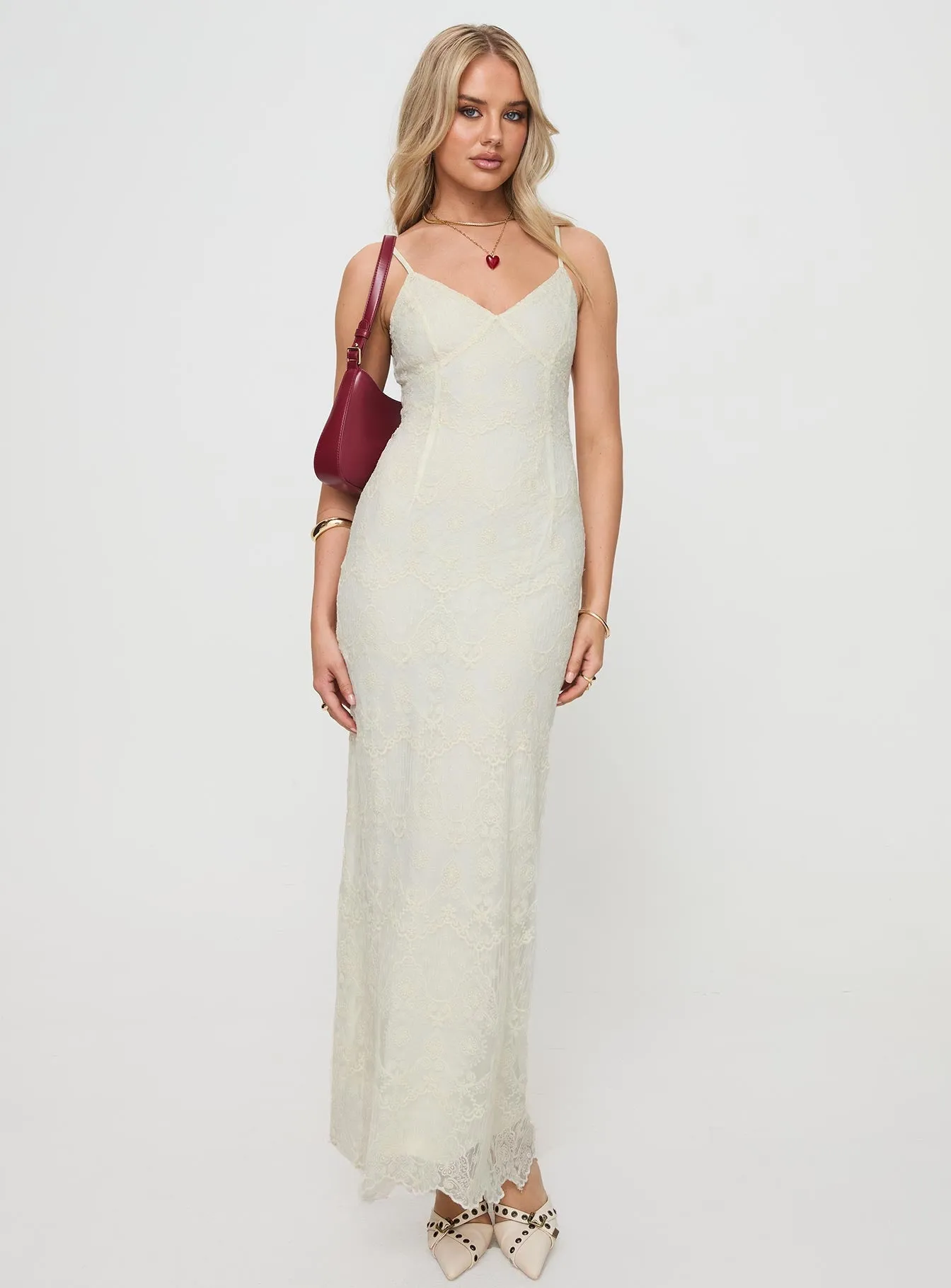 Euphemia Maxi Dress Cream Dye Art Alpine Glow