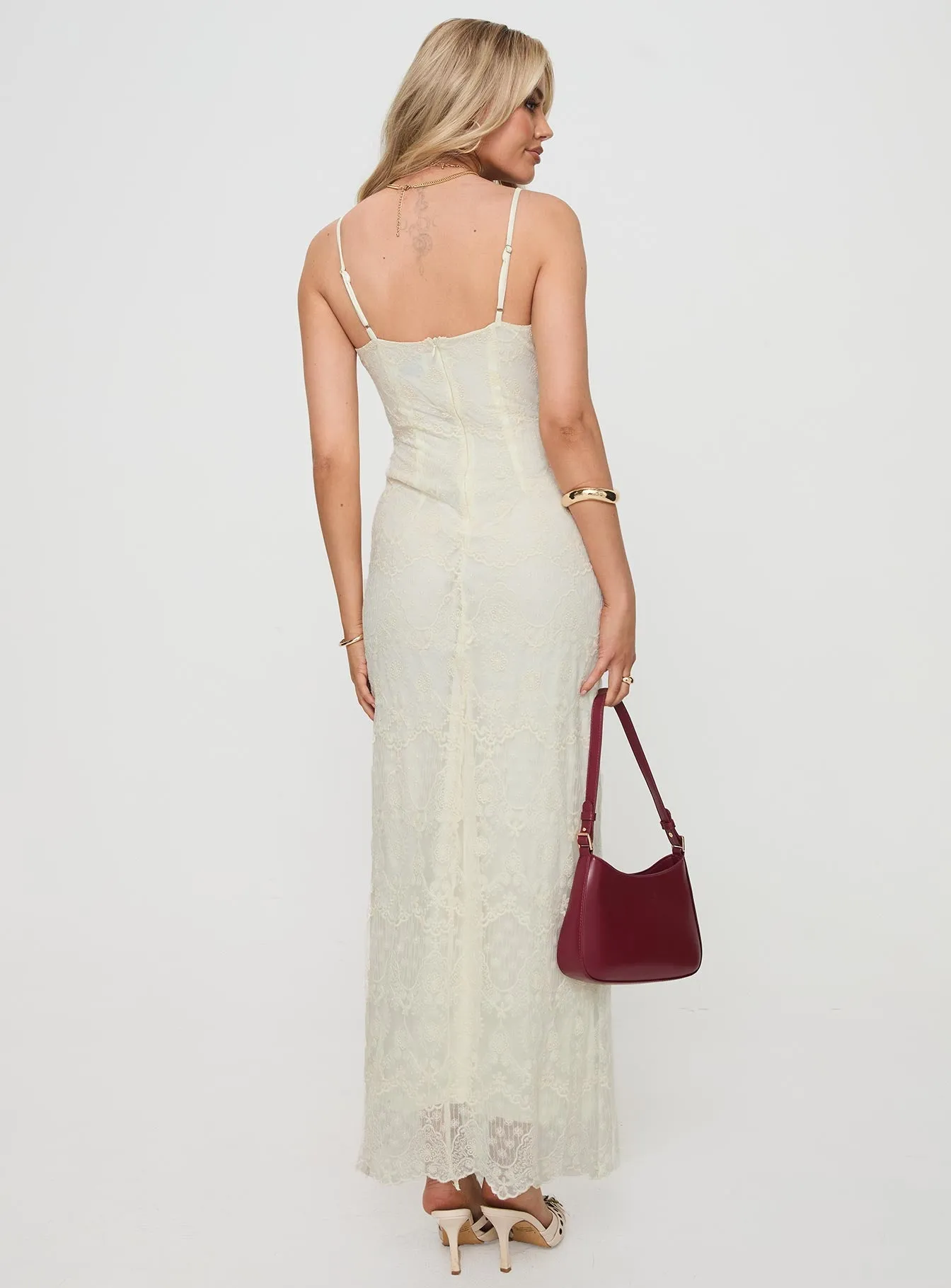 Euphemia Maxi Dress Cream Quiet Shore