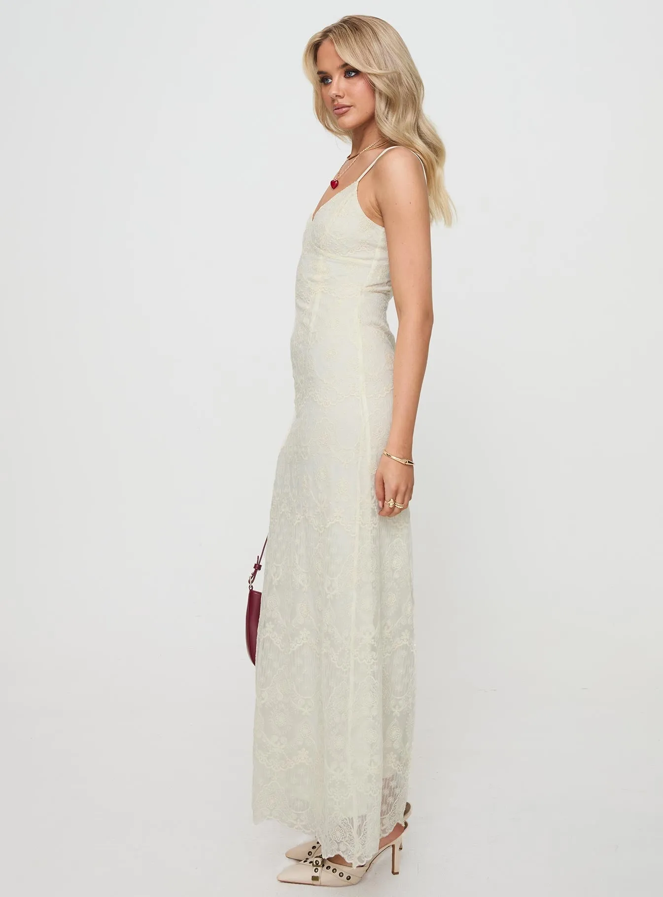Street Glow Wool Soft Euphemia Maxi Dress Cream