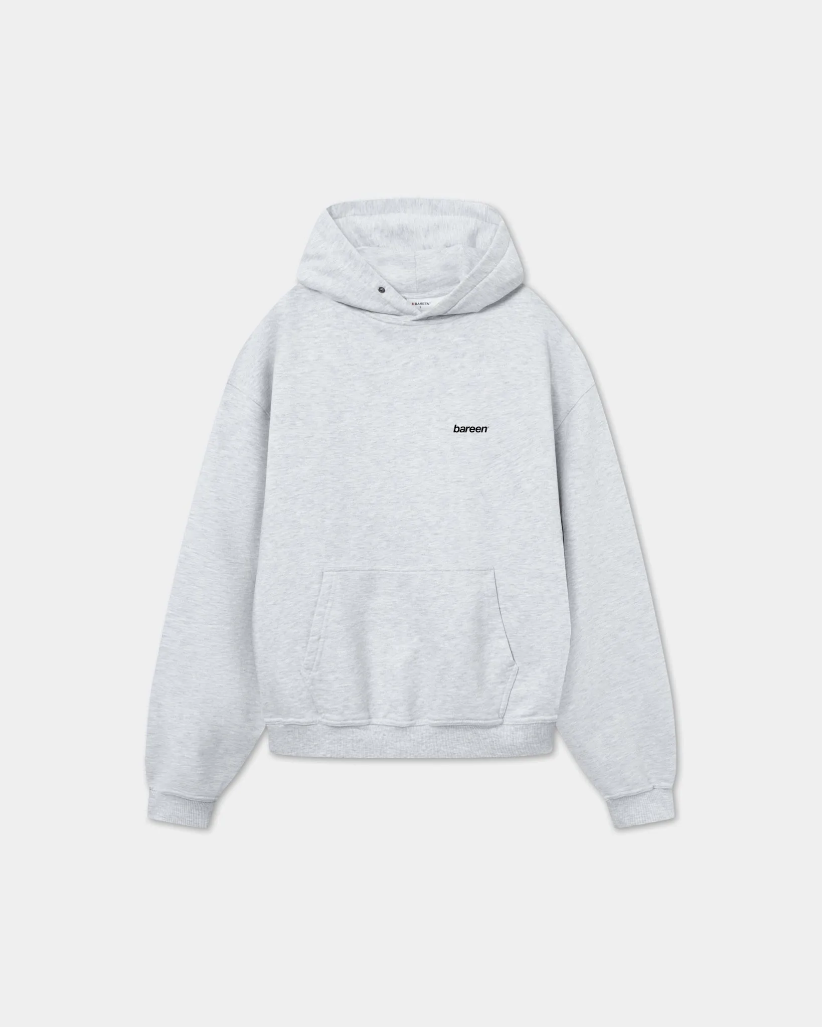 Oversize Logo Hoodie, Women - Cloudy Grey Laid - back look Crisp Texture