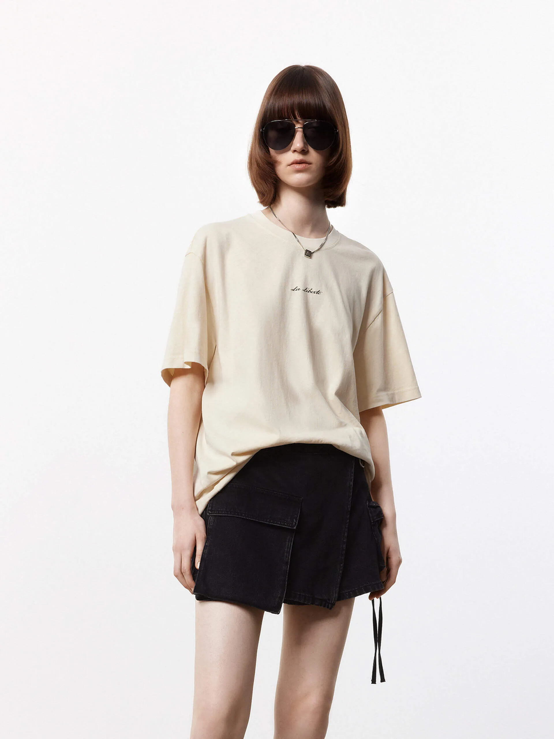 Cartoon Print Loose T-shirt Travel Wear Comfy Essentials