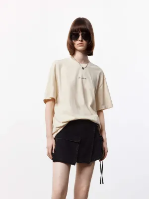 Active Comfort Wear MicroPiqueKnit Cartoon Print Loose T-shirt