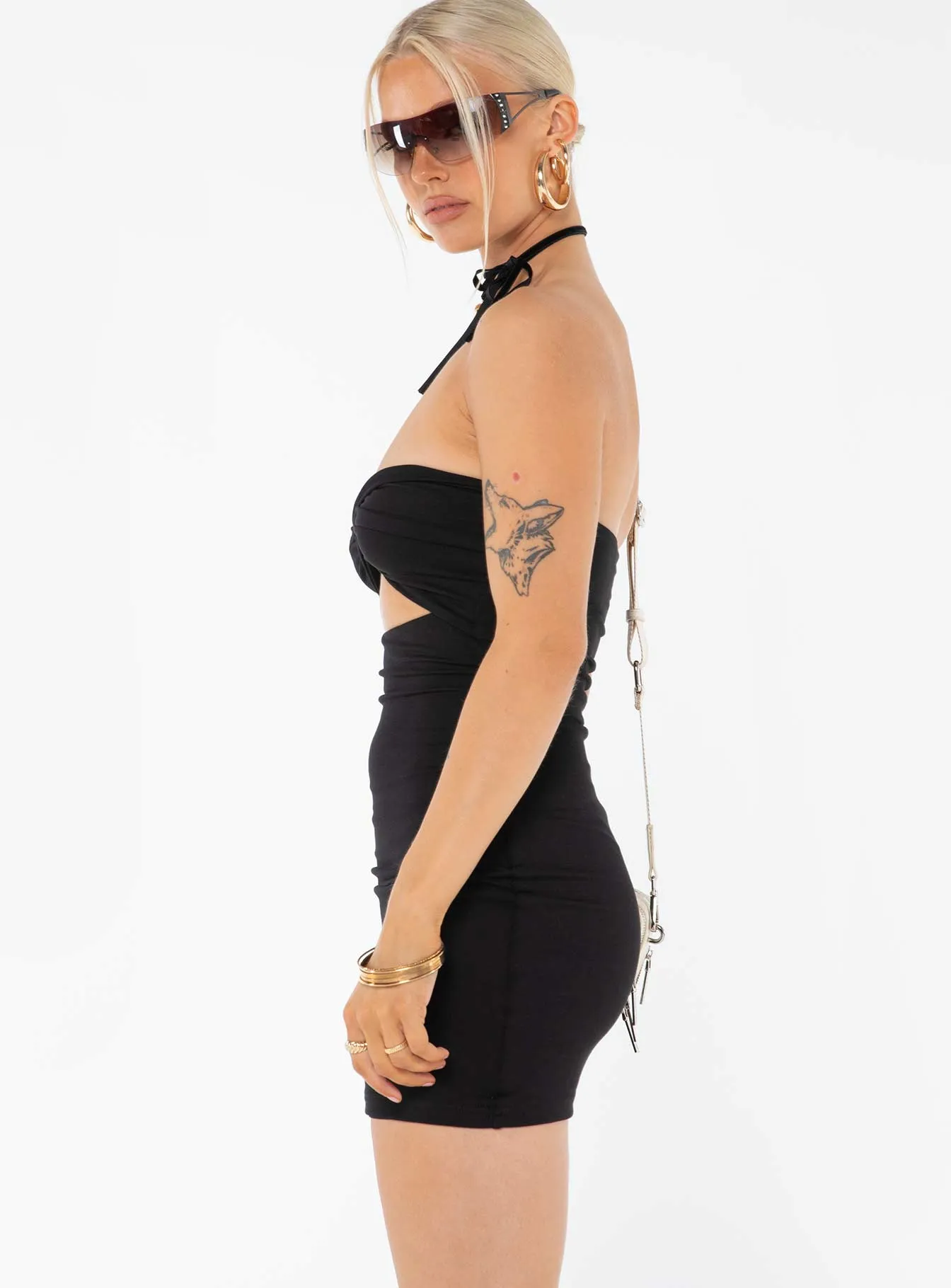 Hot Rush Lightweight mini dress Lennel Strapless Mini Dress Black