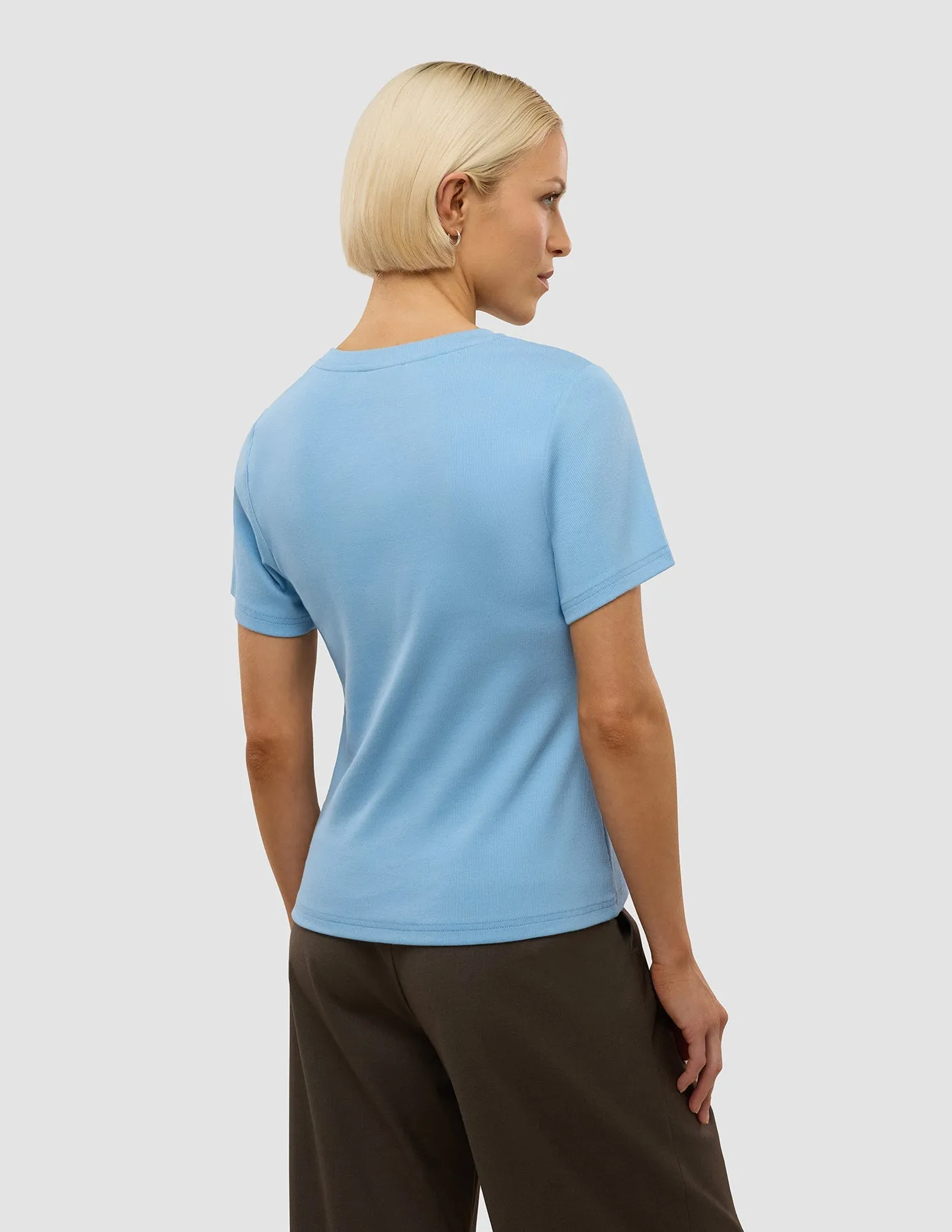 Green Soul Flight Fit Women's Rib T-Shirt Blissful Blue