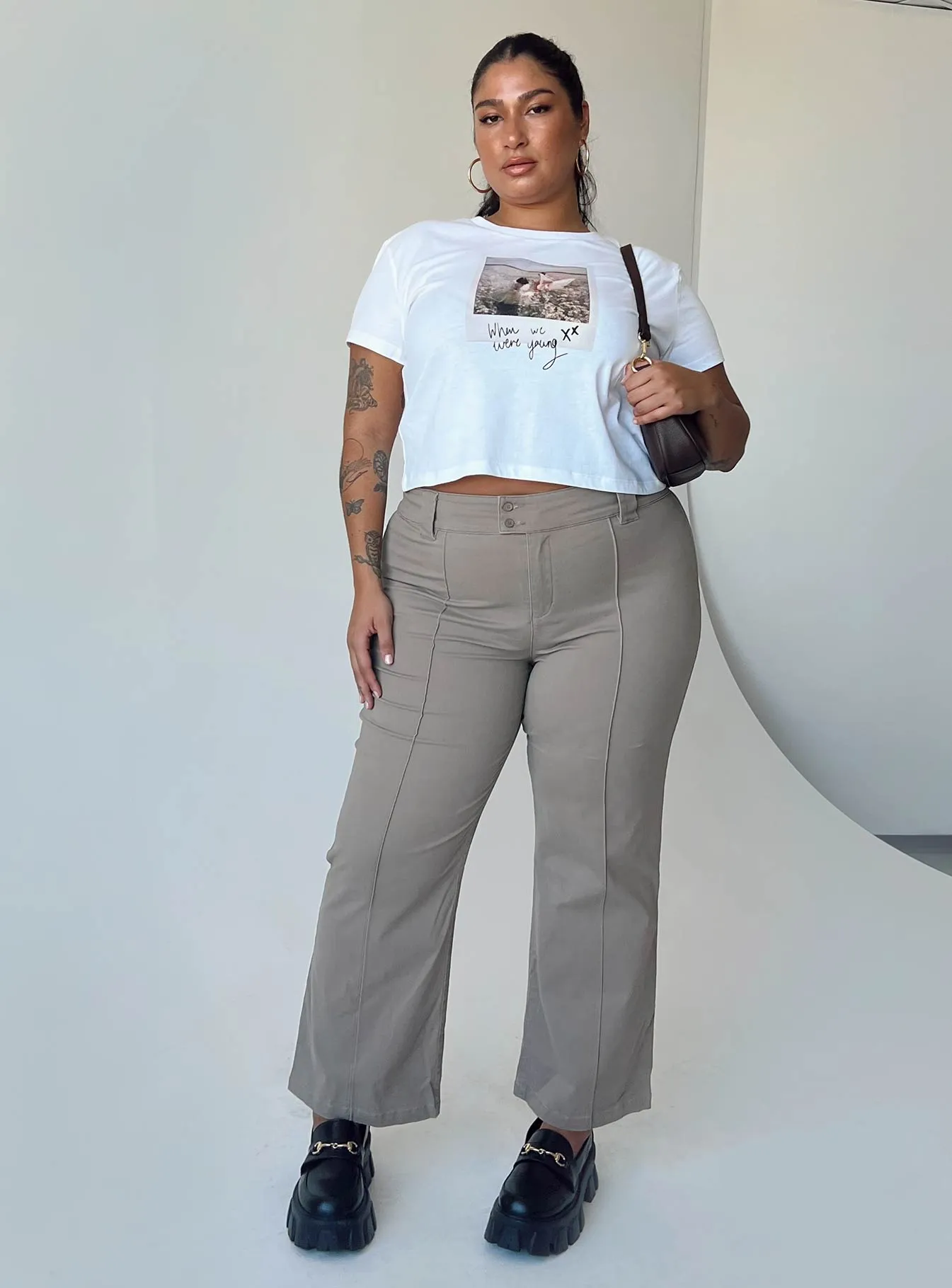 Shake It Graphic Tee White Curve Soft Finish Ultra Soft Blend
