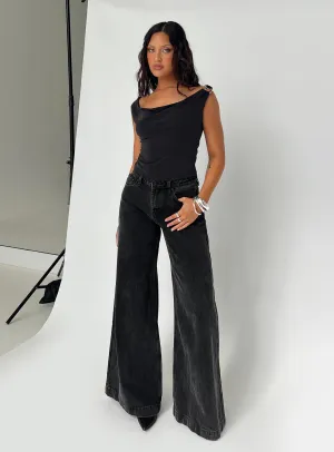 Toby Low Rise Baggy Jeans Charcoal Travel Outfit Student Outfit Lightweight Breathable Classic Wear Eco Friendly