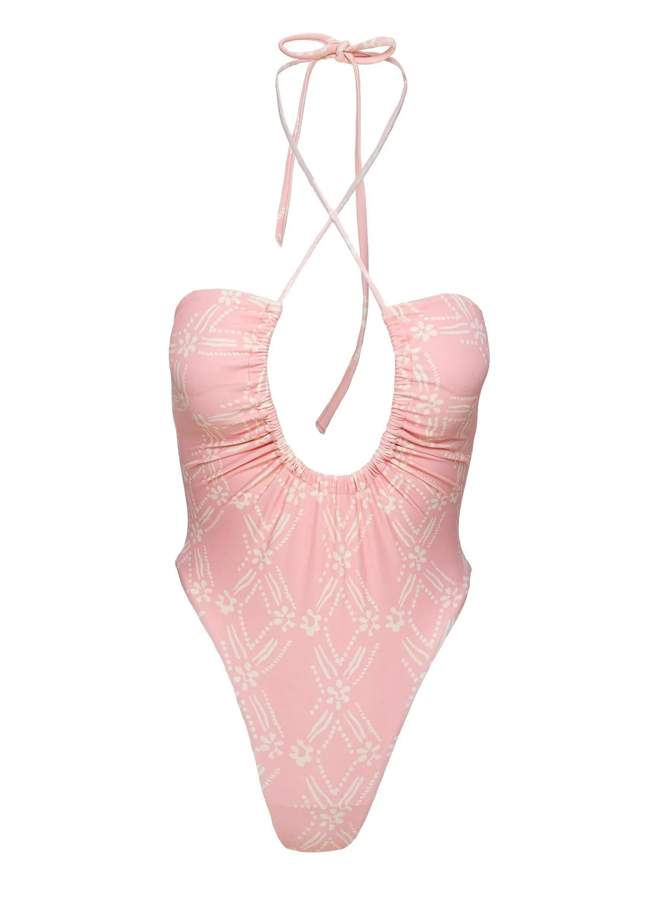 Anti Pilling Surface Fern One Piece Baby Pink