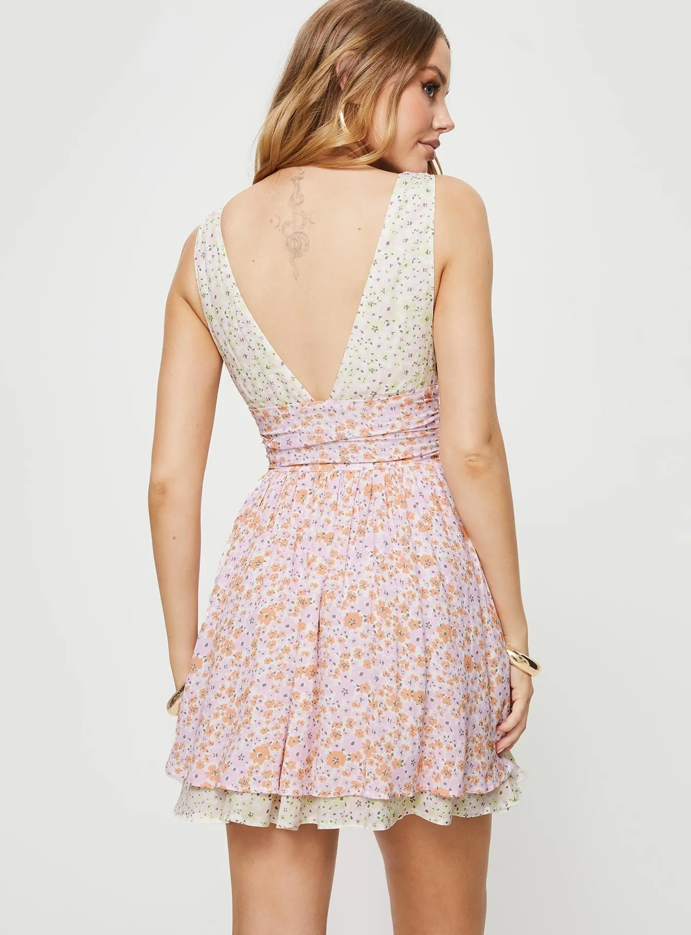 Haily Mini Dress Multi Floral Fashion-forward short dress