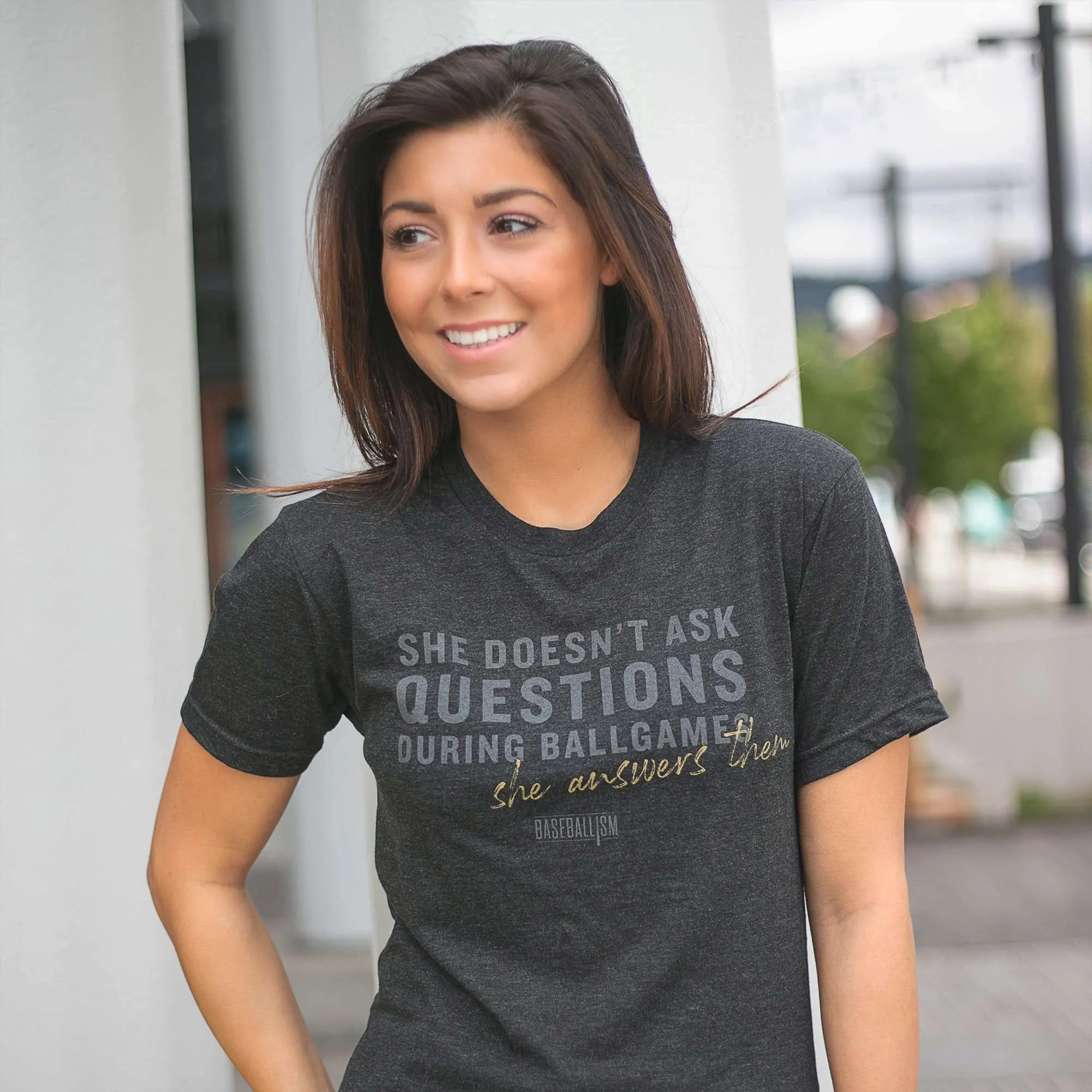 OdorControl Technology She Answers Them - Warm-up Tee