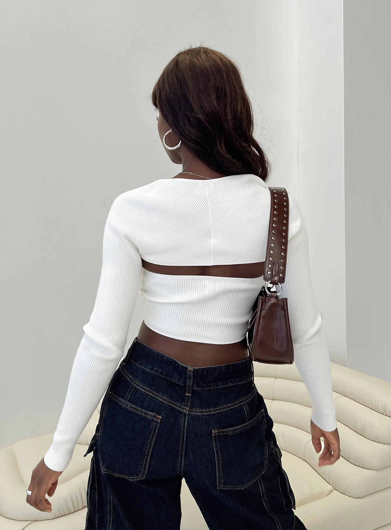Aramon Two-piece Sweater White Antimicrobial Treatment summer look