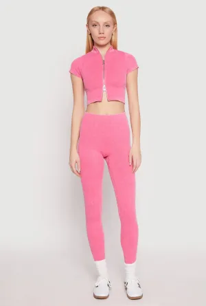Seamless Mineral Wash Leggings Signature Fit