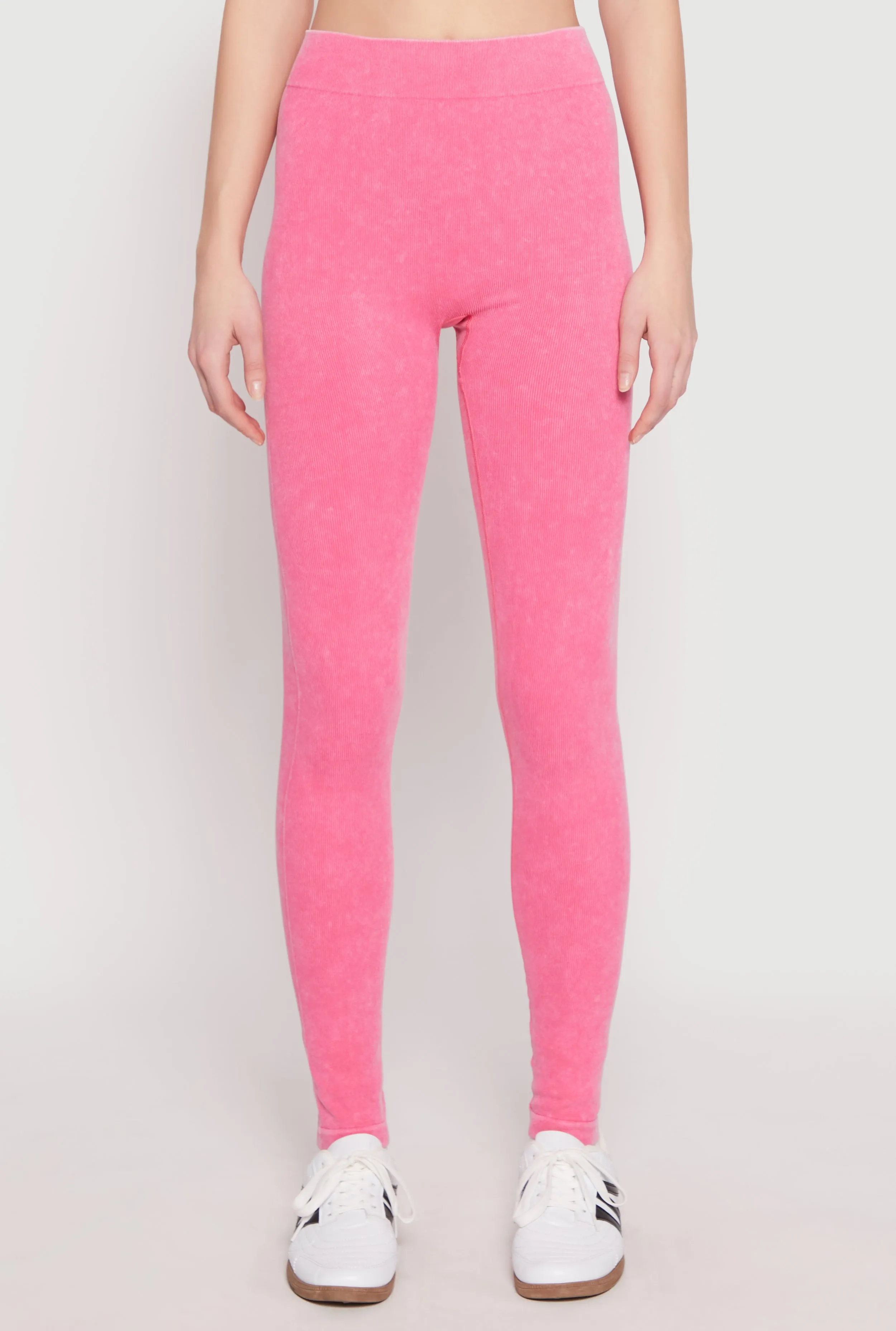 Seamless Mineral Wash Leggings Maternity Wear Mesh Panel
