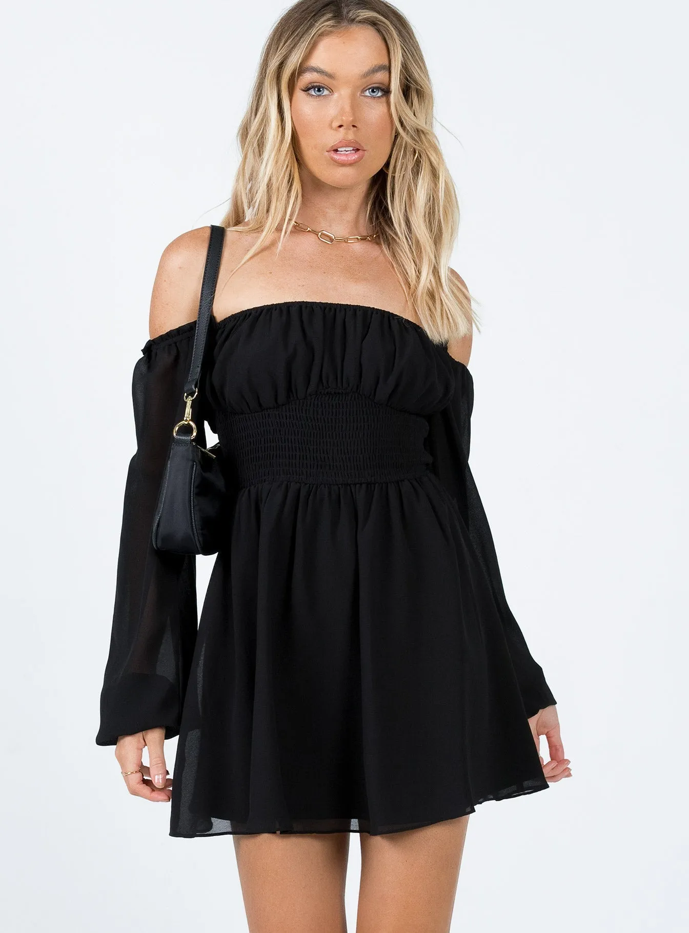 Stage Light Party Proof Sammie Mini Dress Black