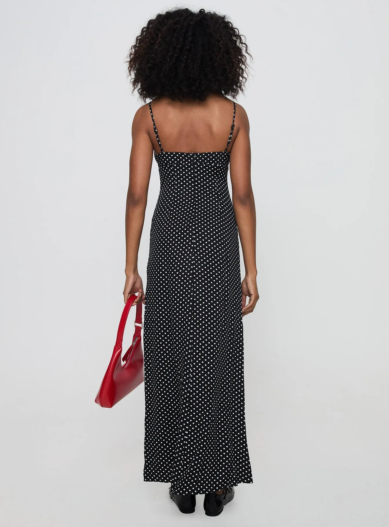 Pansotti Maxi Dress Black Emerald Shine