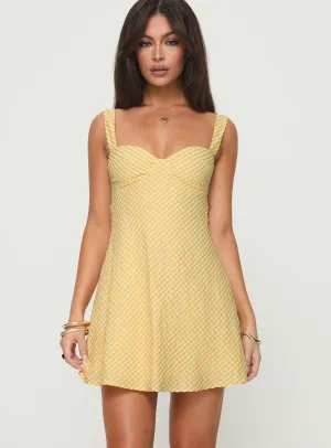 Hot Season Mcbeath Mini Dress Yellow