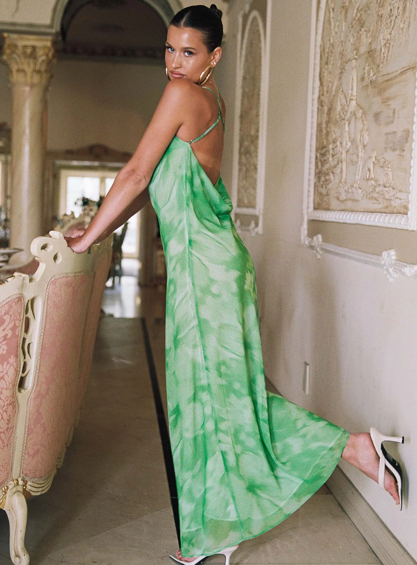 Dinner Date Pantano Maxi Dress Green