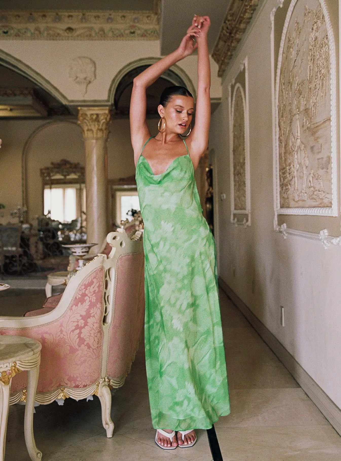 Pantano Maxi Dress Green Night Breeze