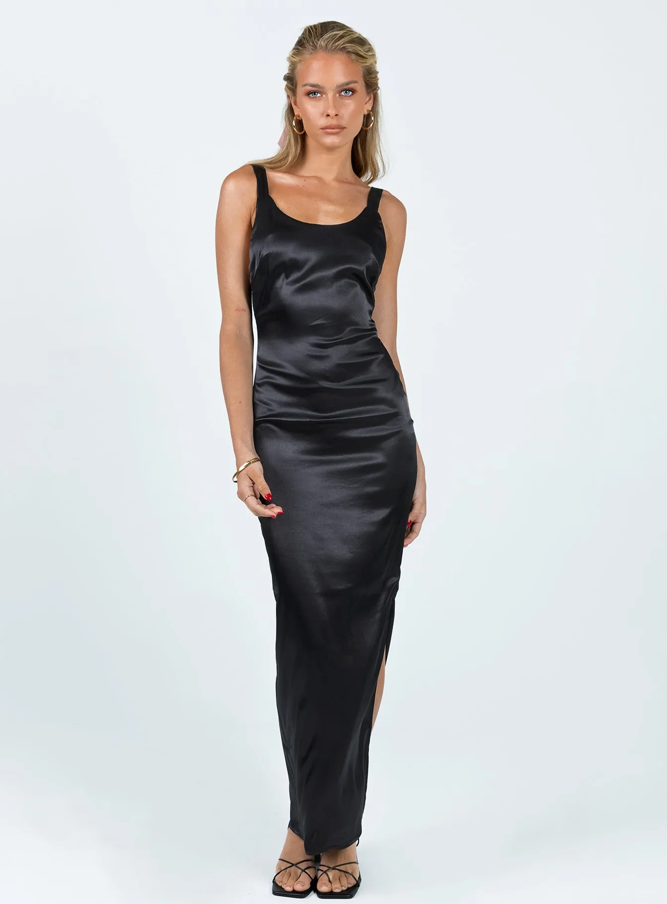 Curtis Maxi Dress Black Classic long dress Topaz Glow