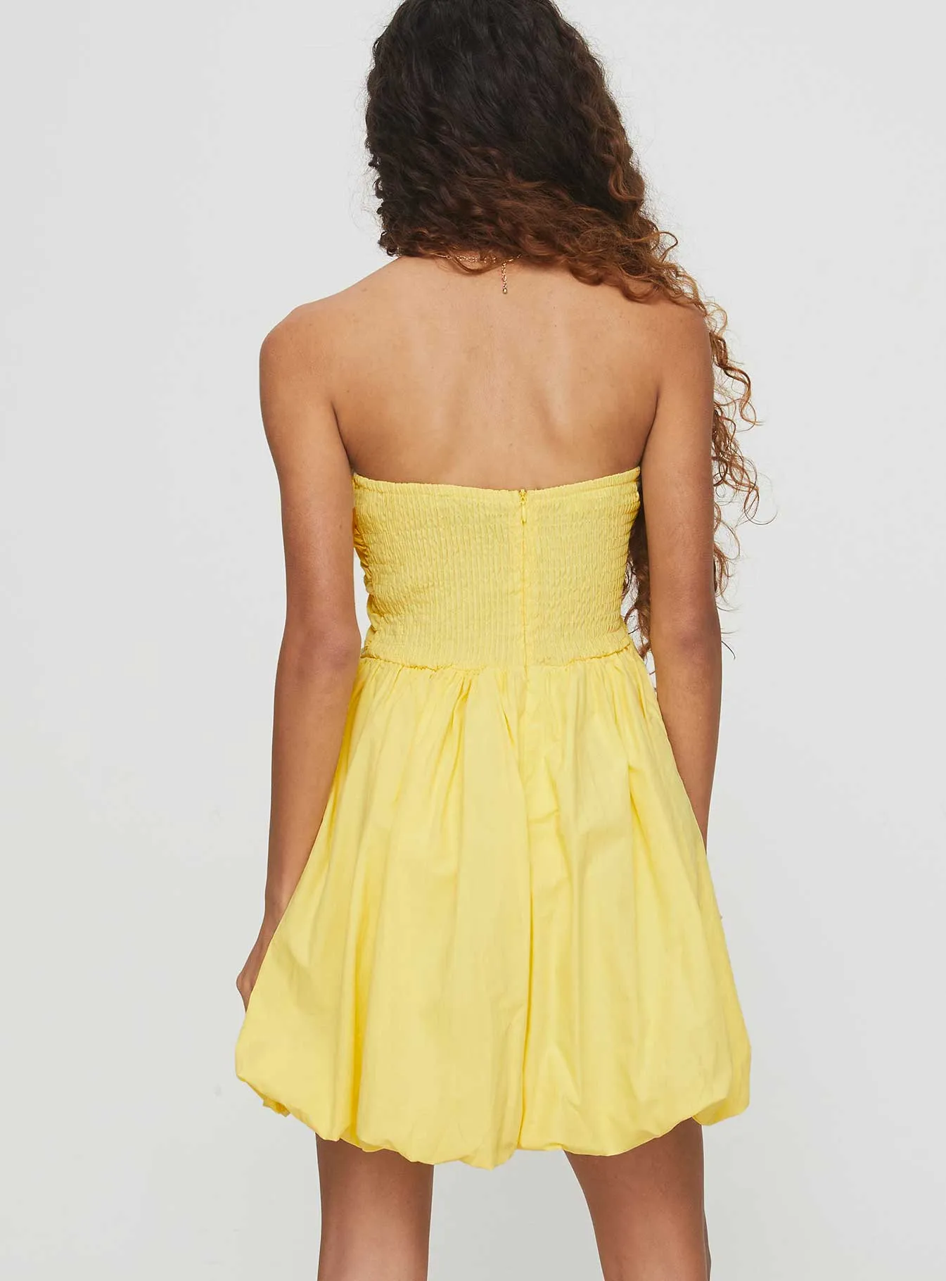 Too Sweet Bubble Mini Dress Lemon UPF Sun Protection Urban Star
