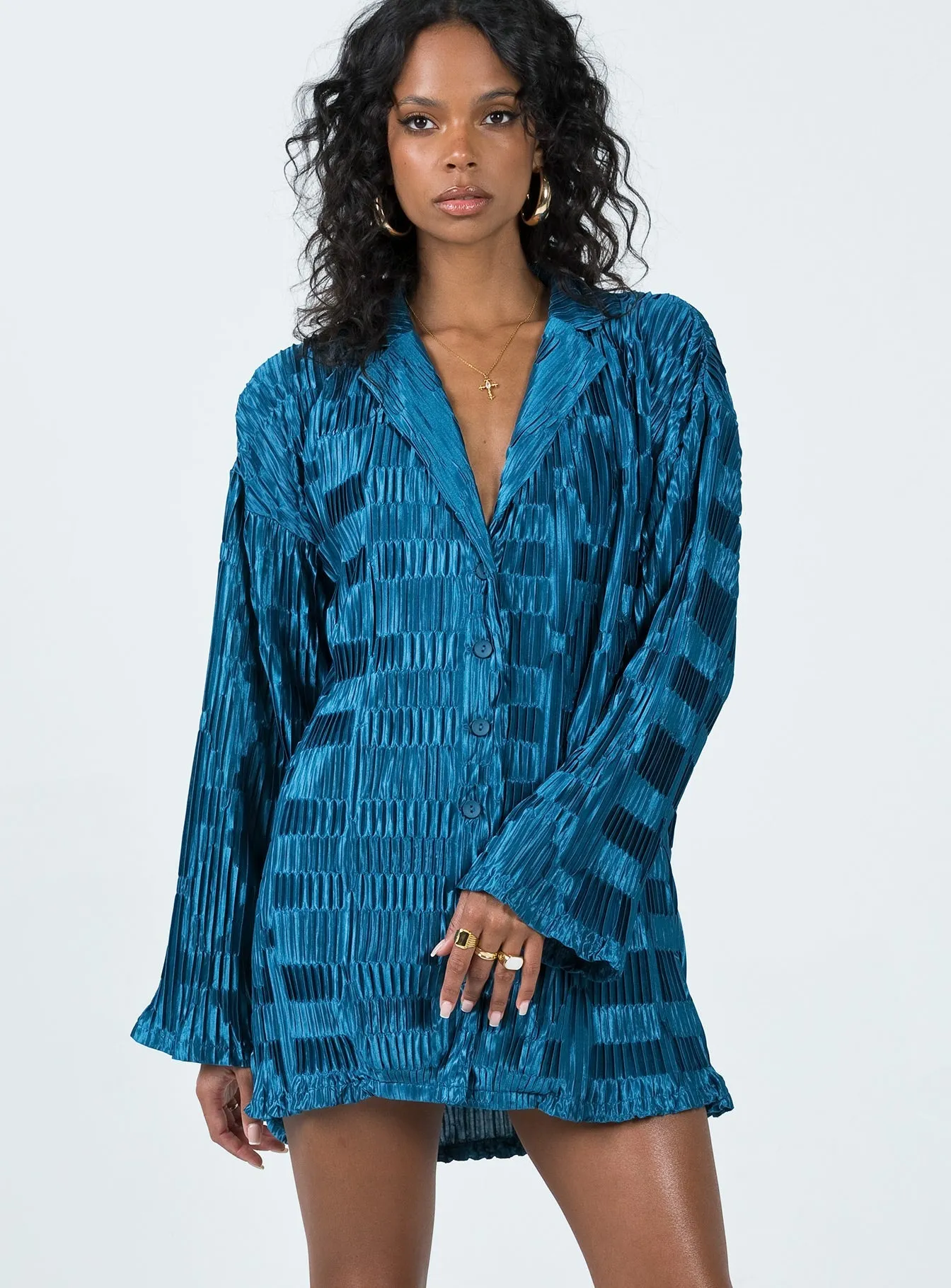 Wilkinson Mini Dress Blue Fresh Edge Layer Free