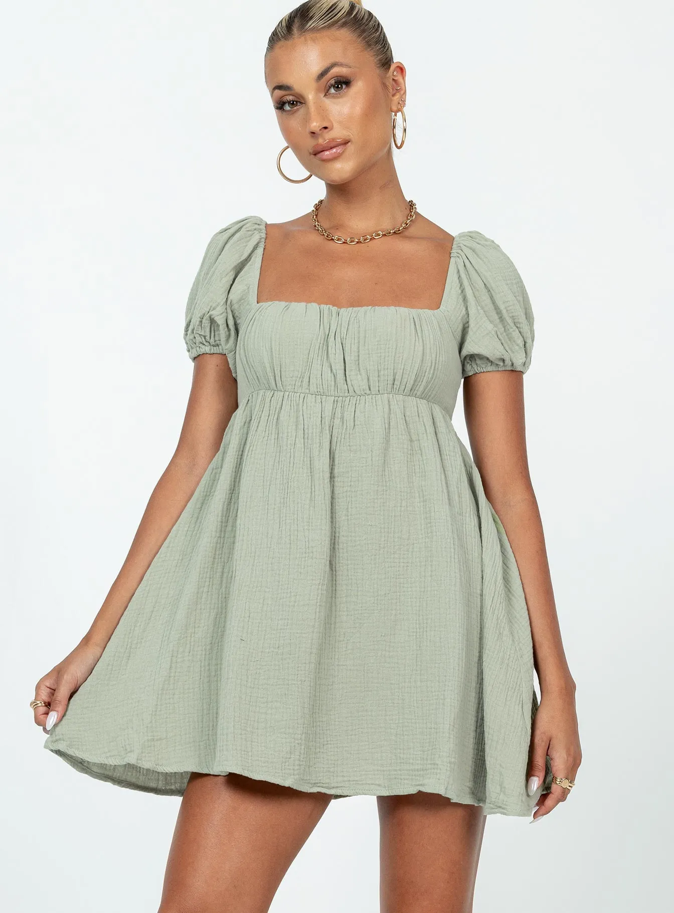 Let's Dance Mini Dress Sage Trend Ride