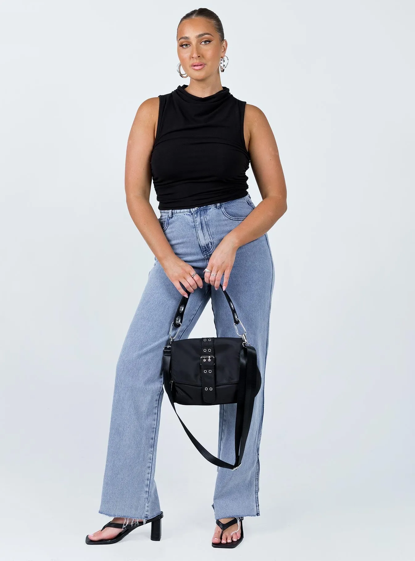 Dean Wide Leg Jean Mid Wash Denim Urban Style