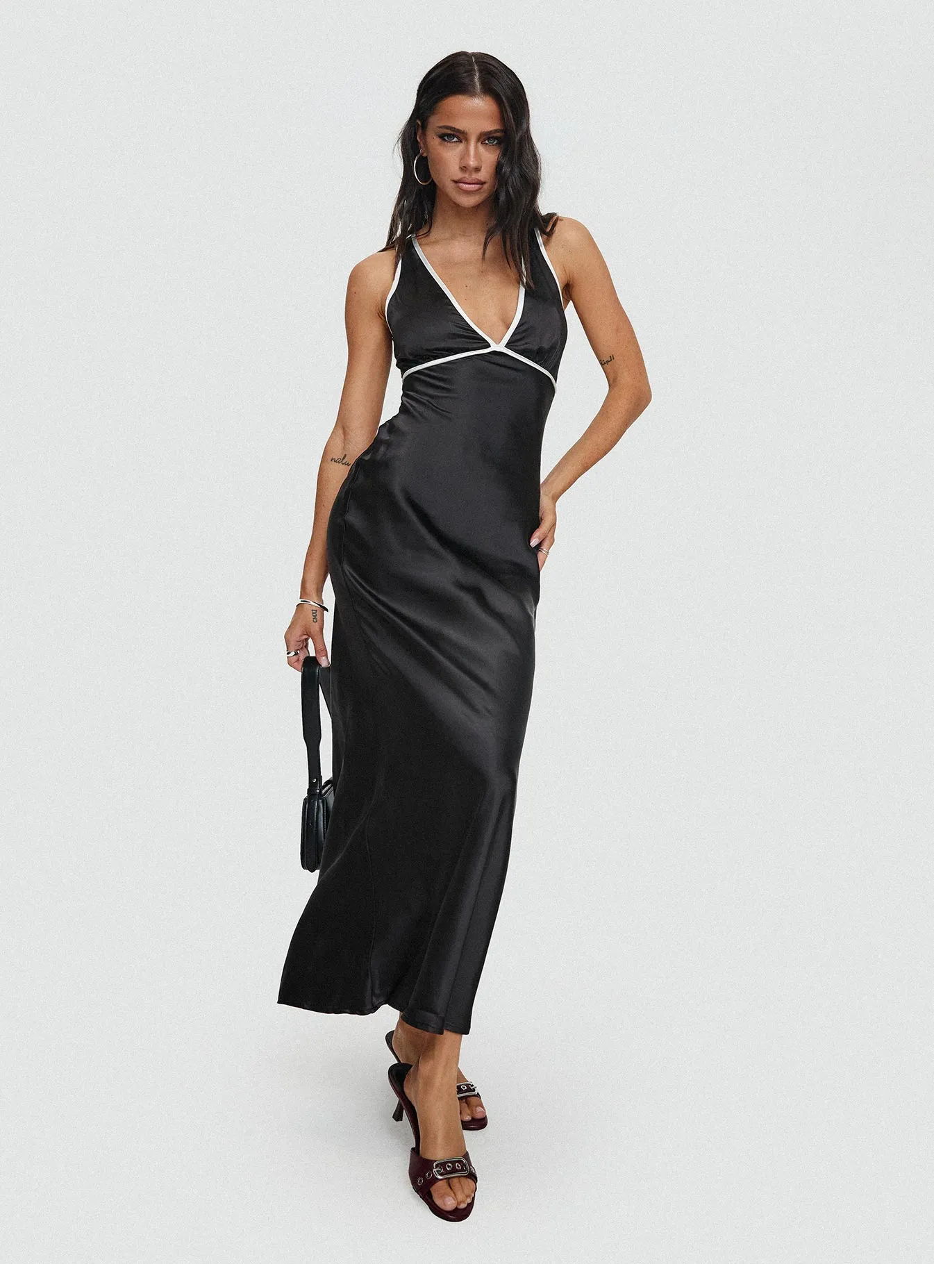 Golden Hour Sunset Peak Thandi Maxi Dress Black