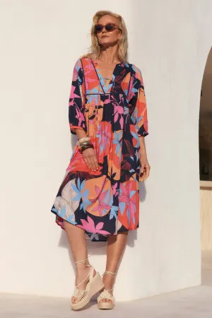 Chic Design Cairo Midi Dress in Shinjuku