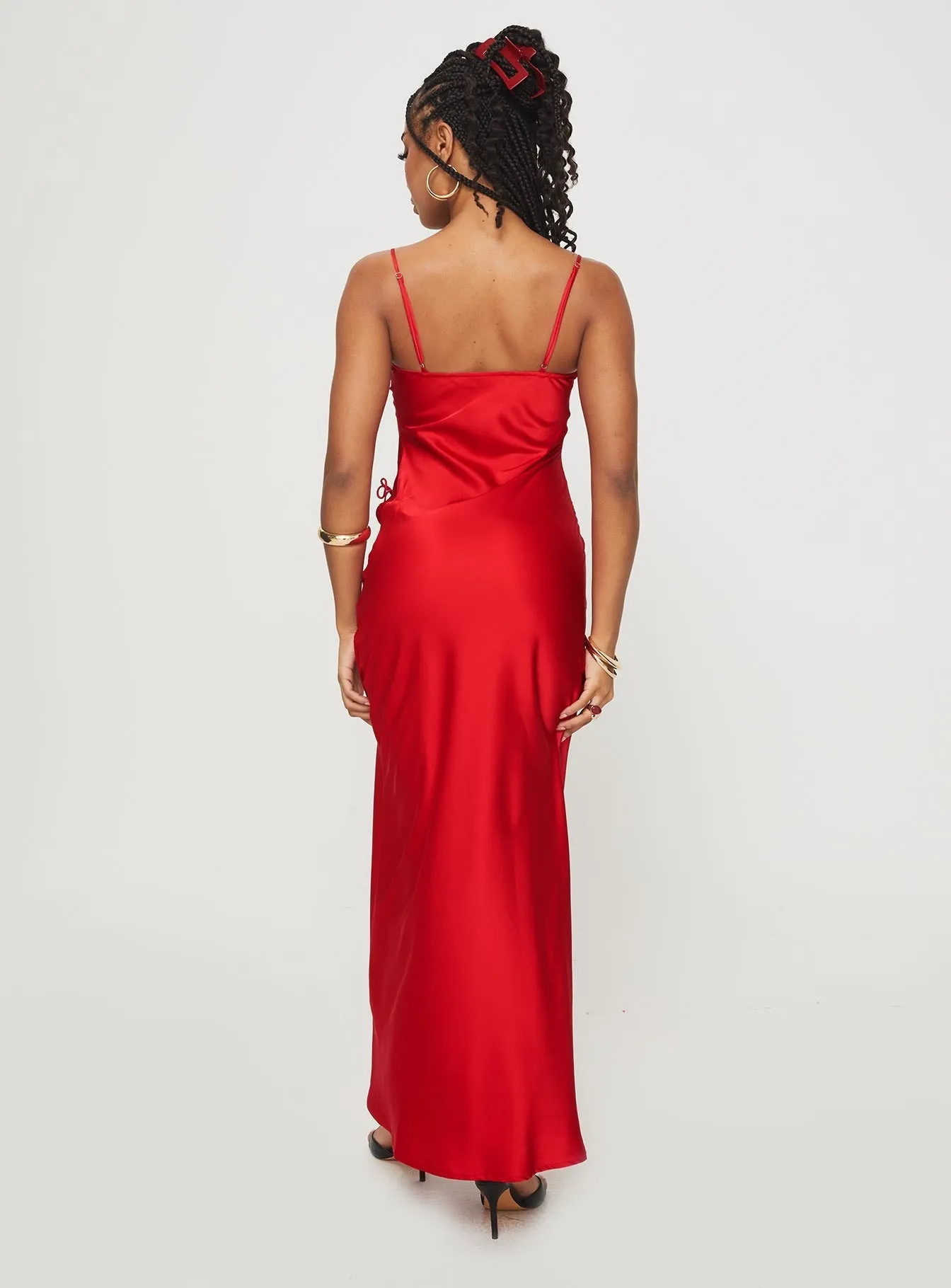 Lantern Glow Fashionable formal event piece About A Girl Maxi Dress Red