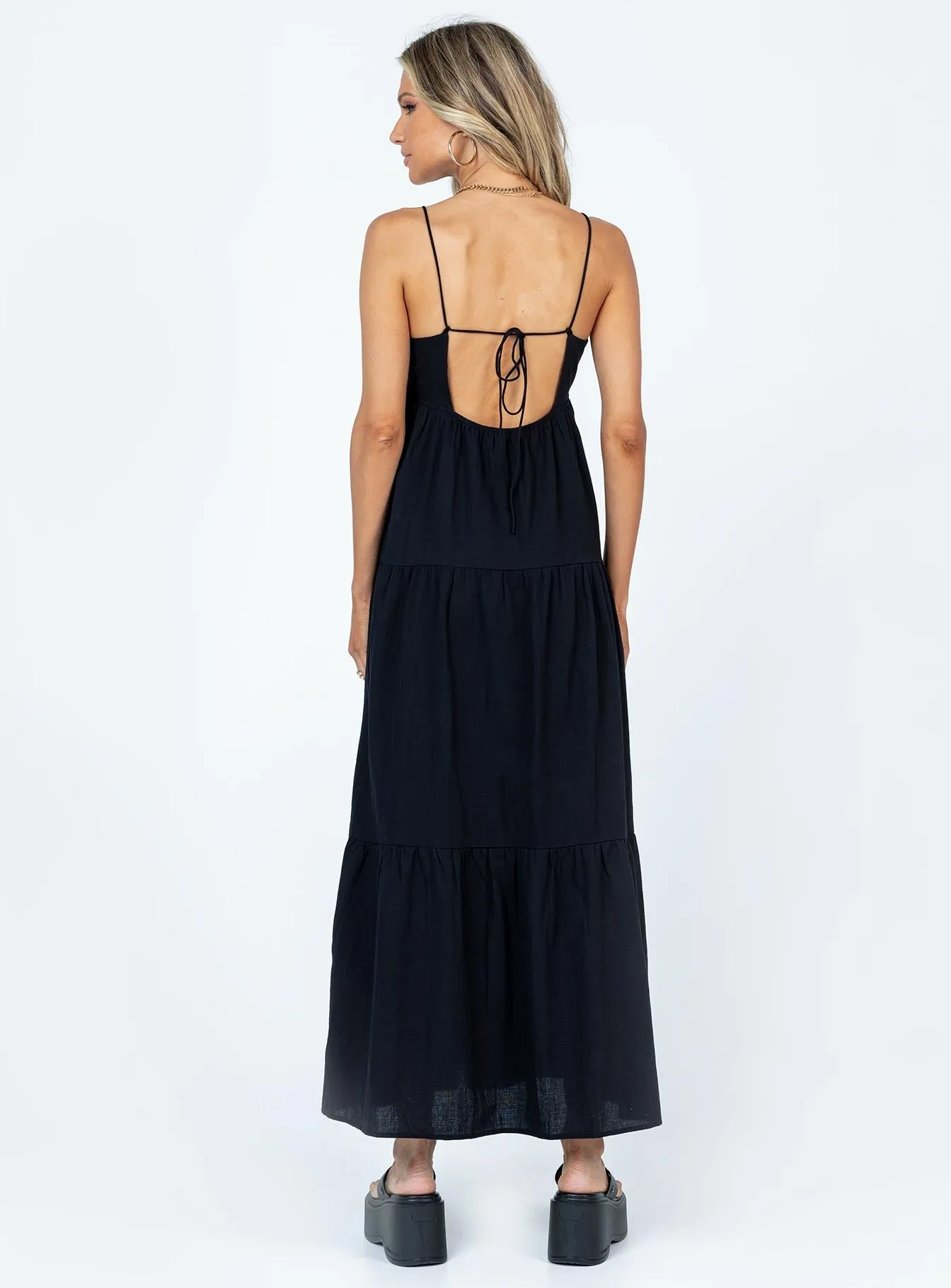 Dawn Calm Chelsea Maxi Dress Black