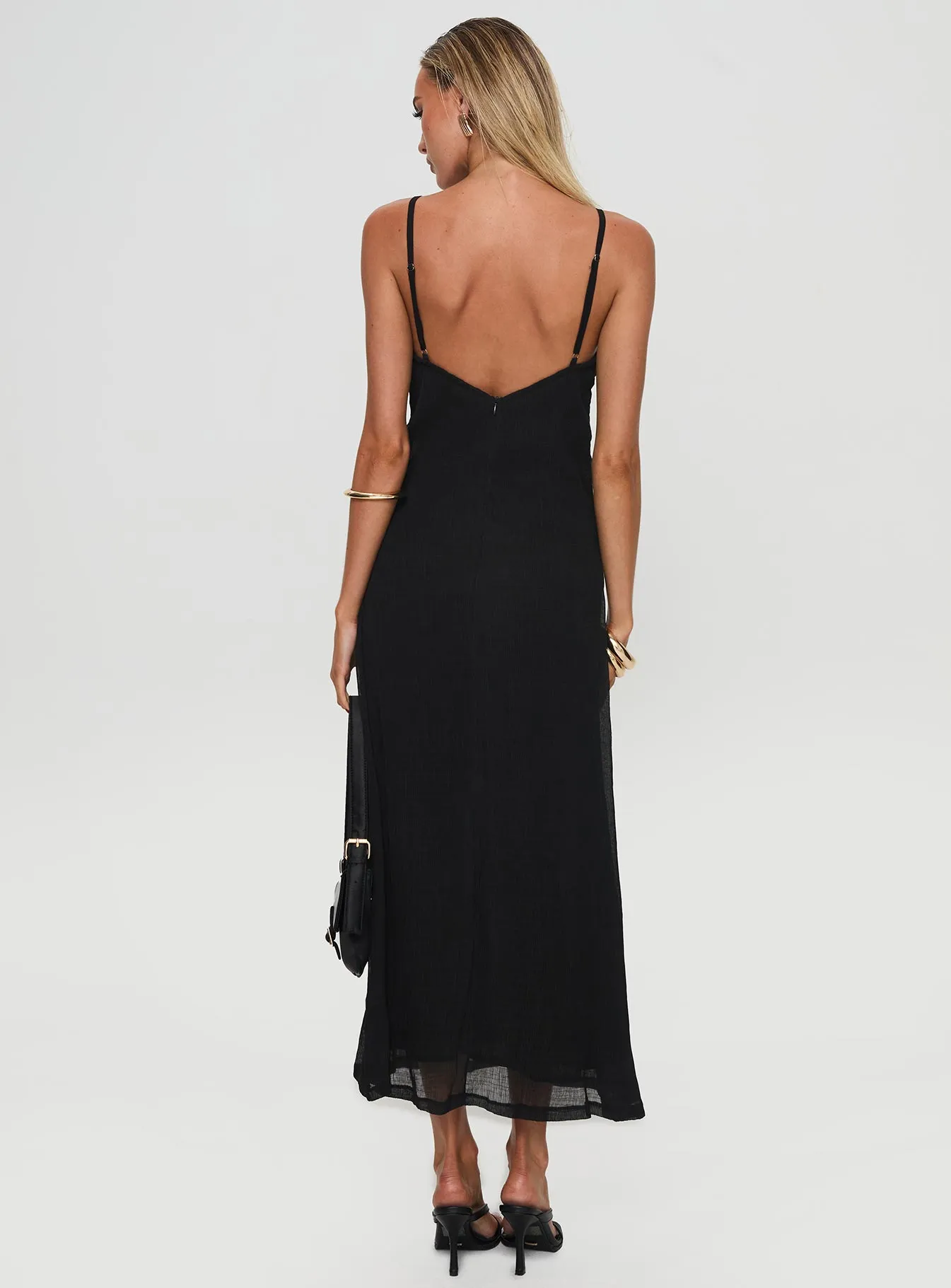 Tropical Air Shull Maxi Dress Black