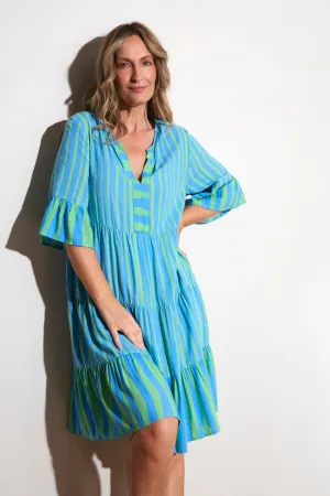 Scout Tiered Dress in Tropical Spring SoftTouch