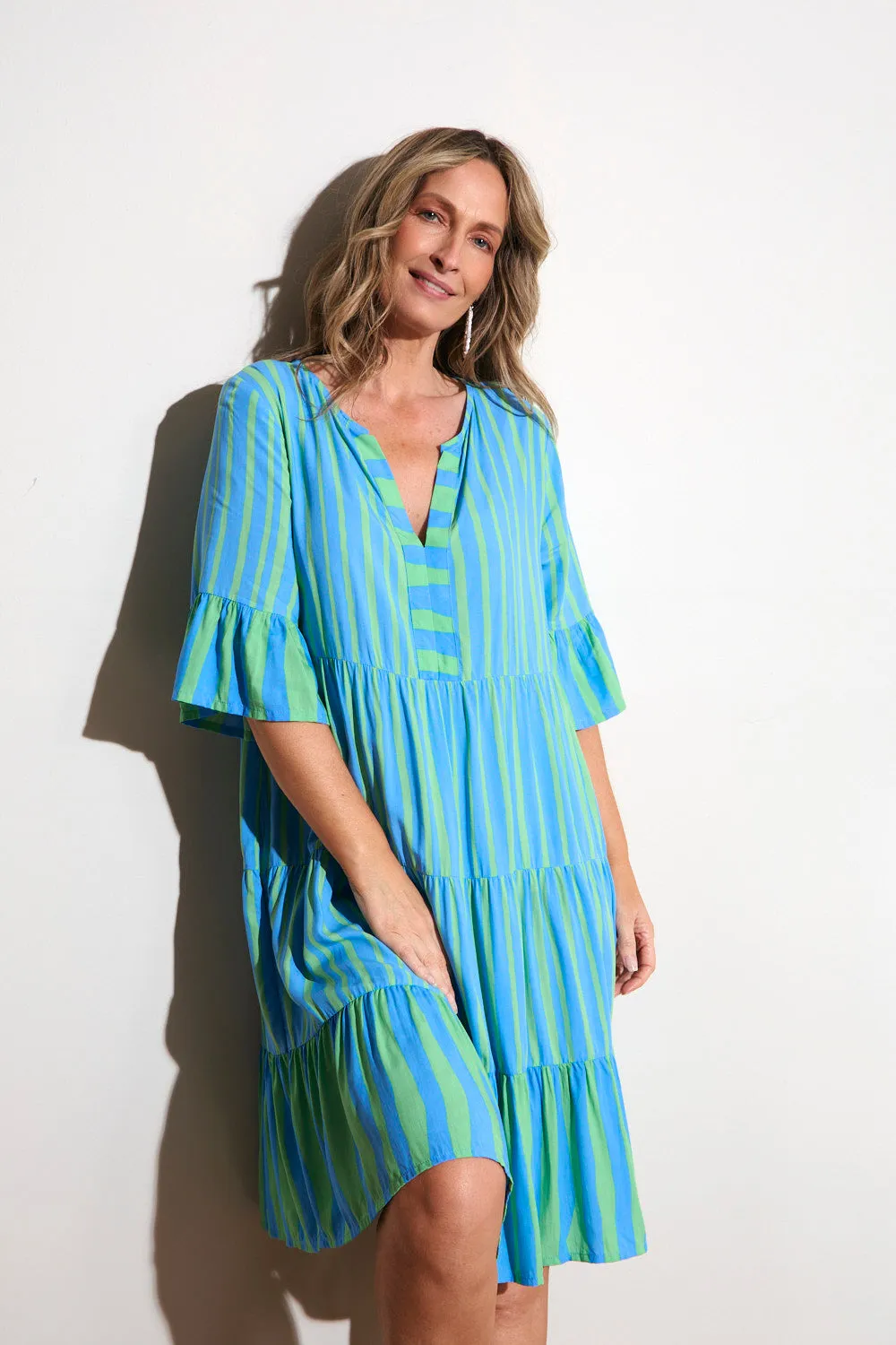 Spark Mood Scout Tiered Dress in Tropical Spring