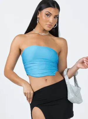 Seabrook Tube Top Blue SoftFeel Fabric
