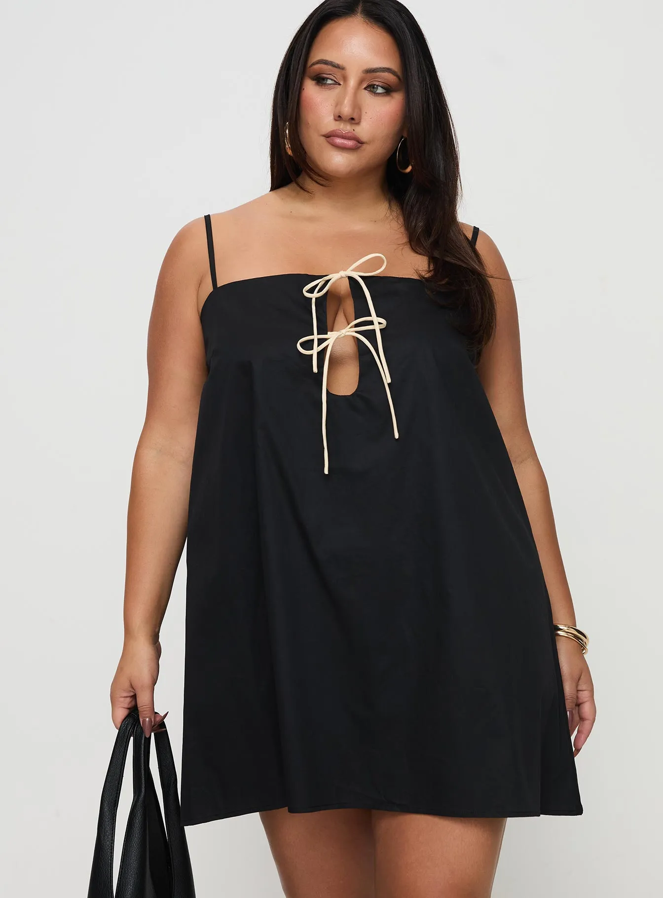 Belong Together Mini Dress Black Curve Smart Look