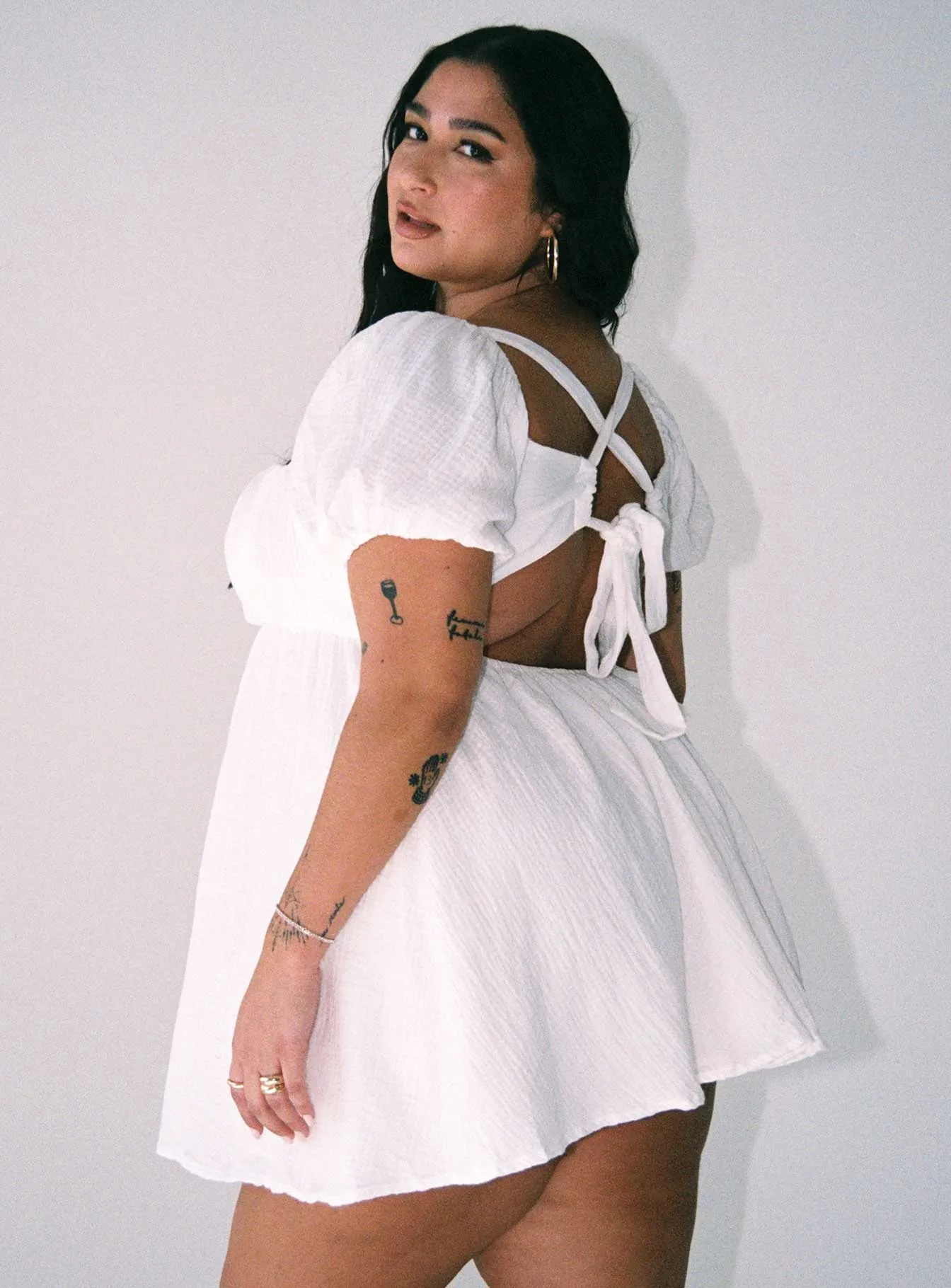 quick dry Let's Dance Mini Dress White Curve