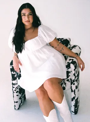 Let's Dance Mini Dress White Curve Modern Muse