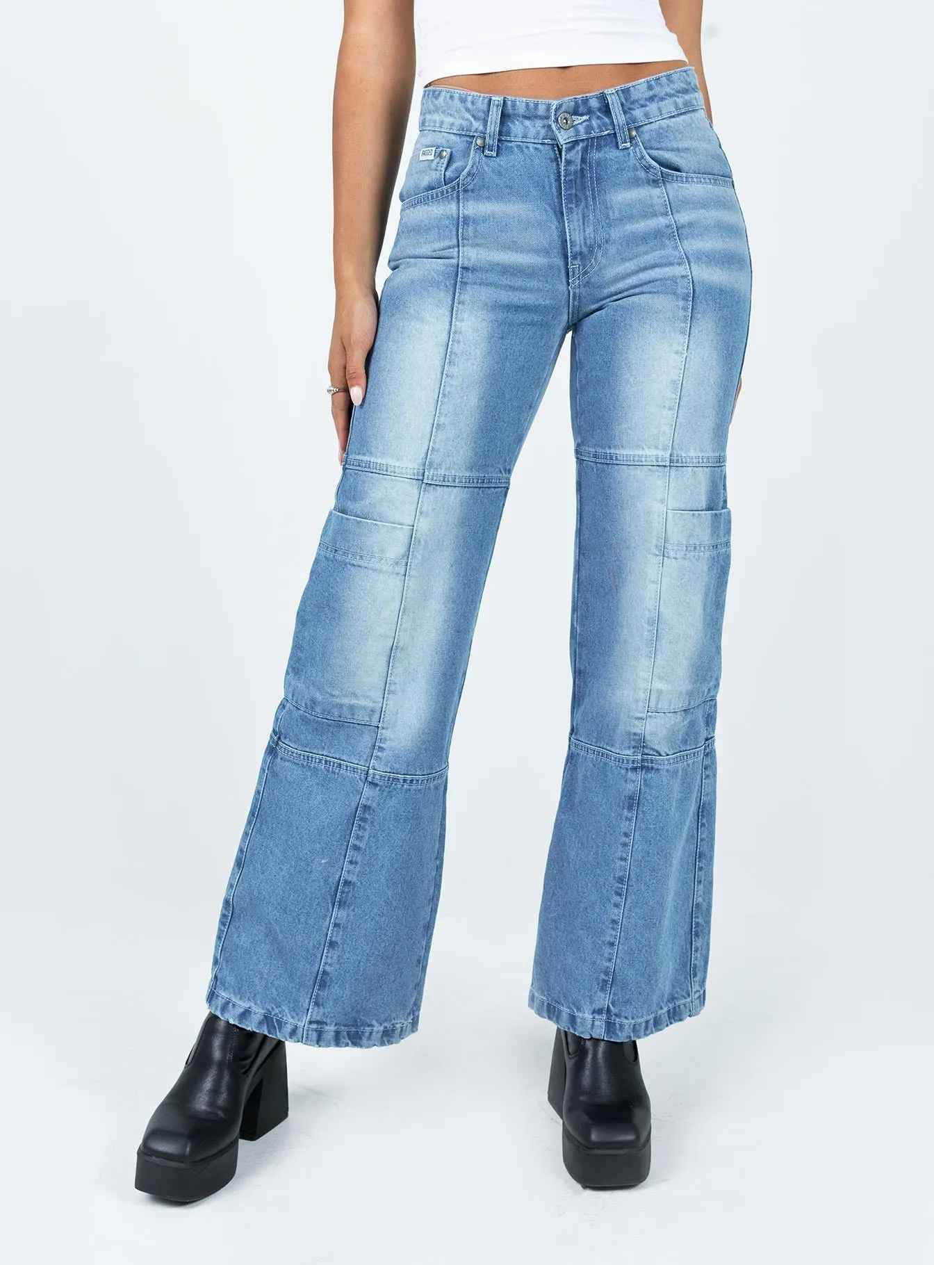 The Ragged Priest Low Rise Dad Jean Light Blue Style Simplicity Wear It All