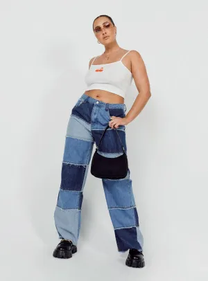 Trendy Sunny Vibes Relaxed Thigh Cut Lanie Denim Jeans