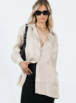 Beecham Shirt Dress Champagne Fun Pop