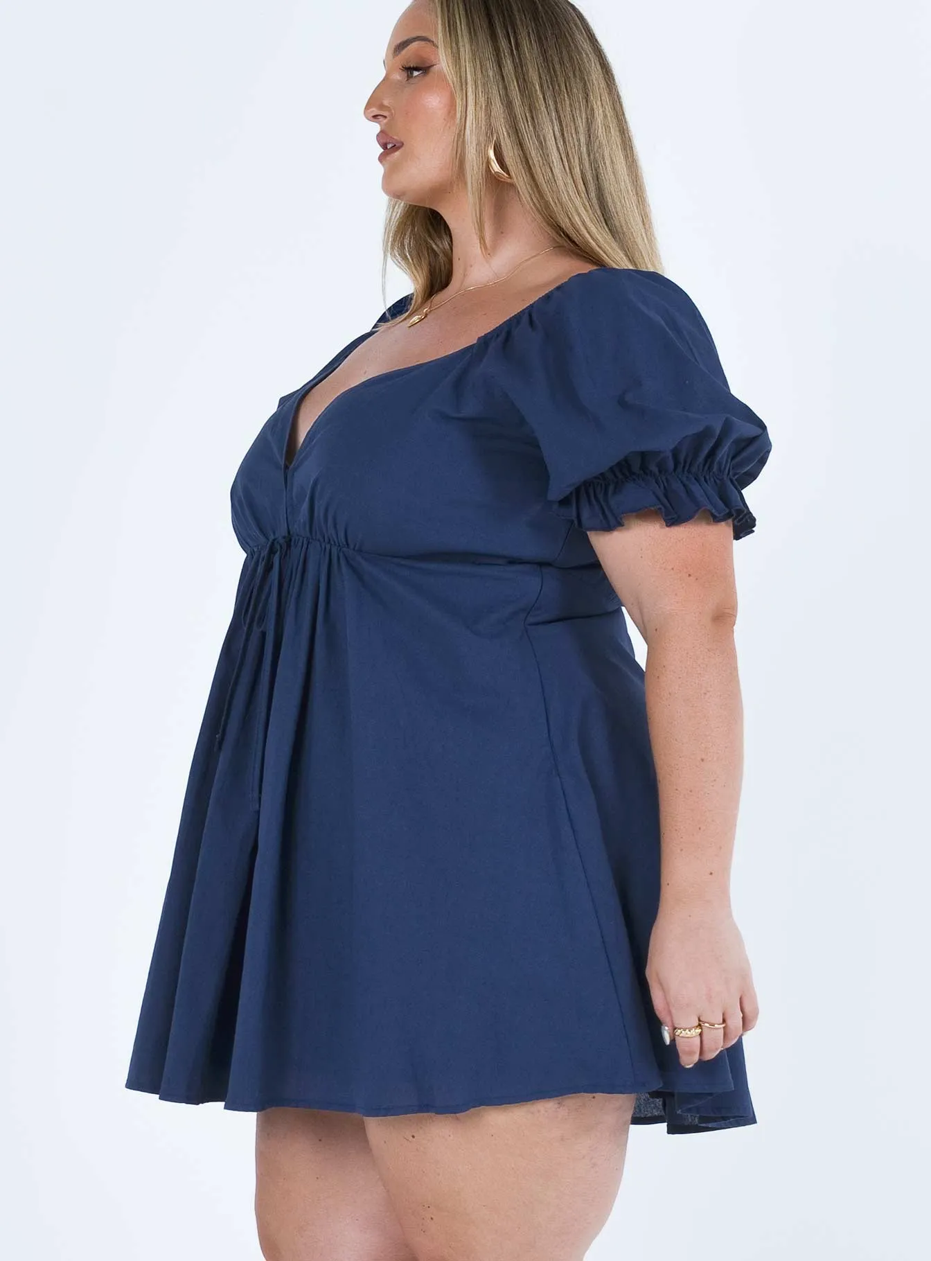 Blissful Mini Dress Navy Curve All Day Wear