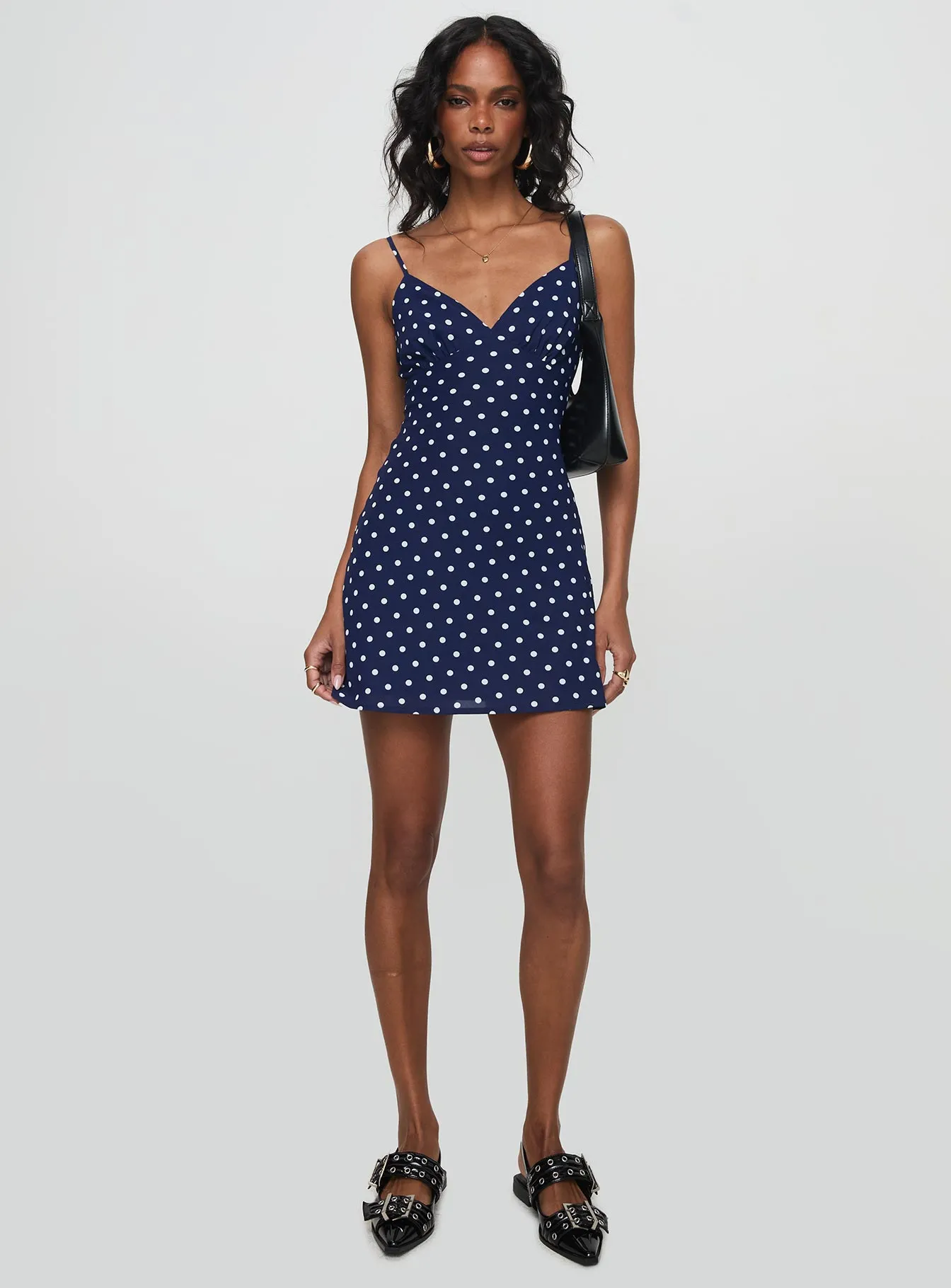 Weekend Comfort Soft Brushed Interior Chara Mini Dress Navy