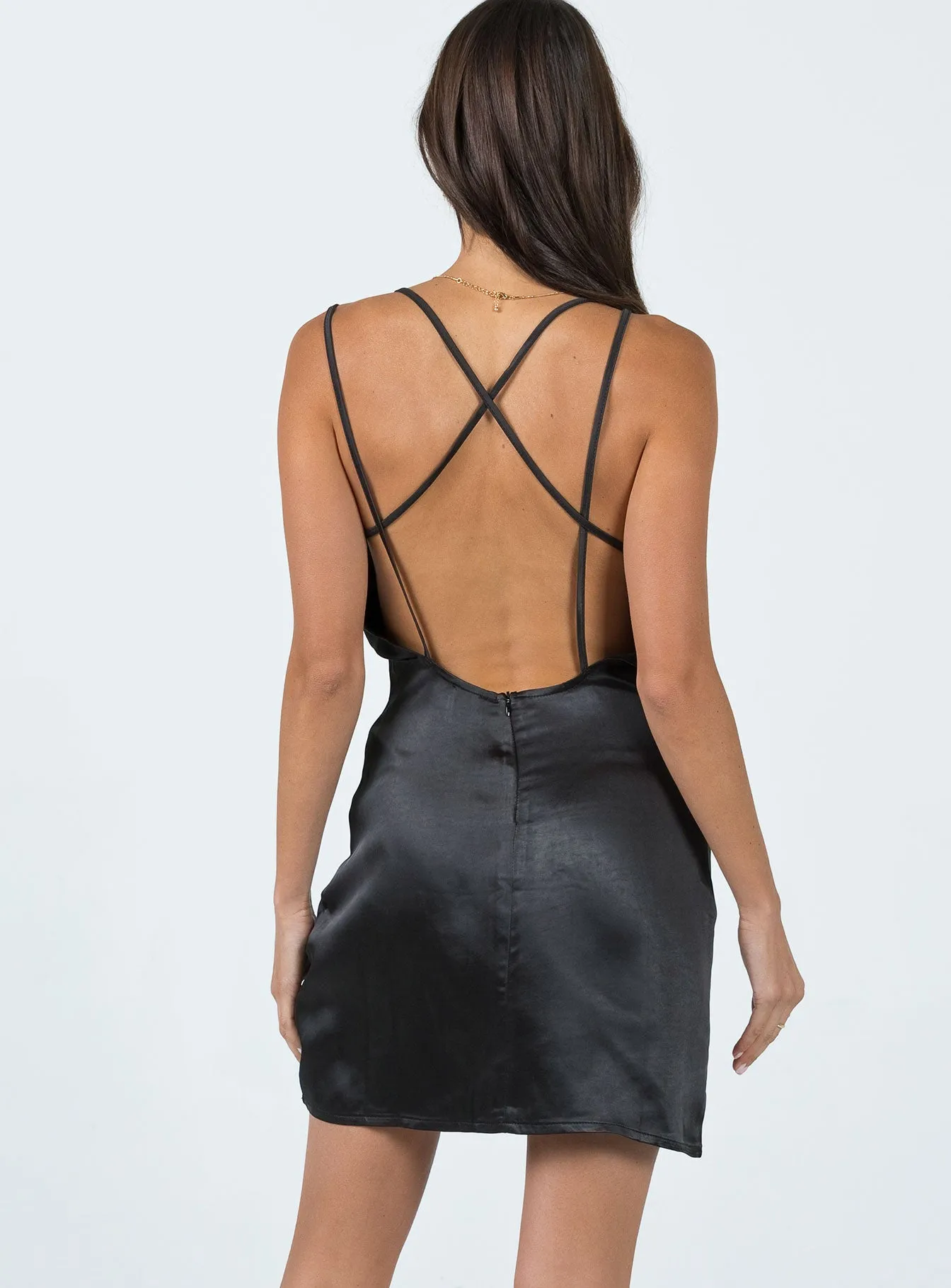 Skin Tint Casual Wear Colton Mini Dress Black