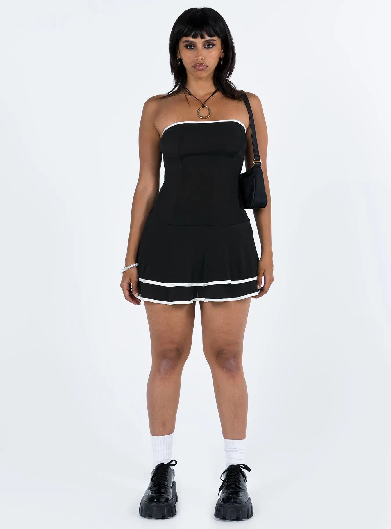 Modern Muse Samira Strapless Mini Dress Black