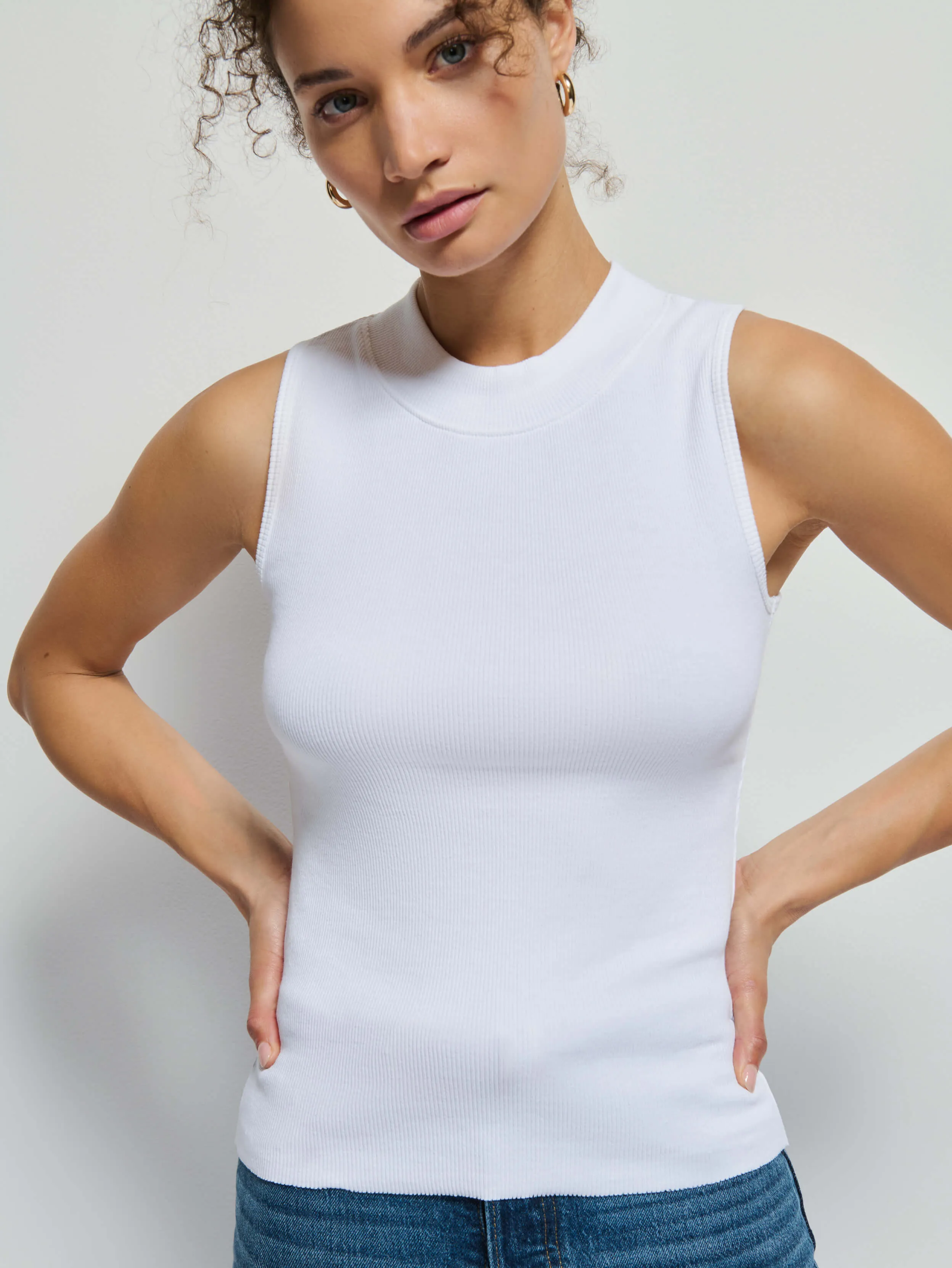 Joan Tank - White Korean Fresh VersatileStyle