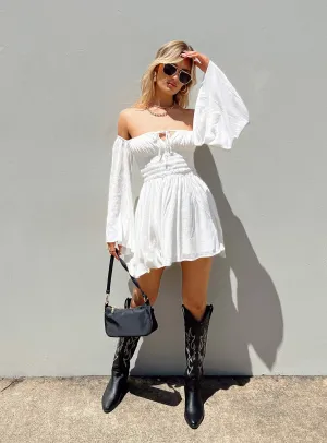 Summer Heat Halle Mini Dress White