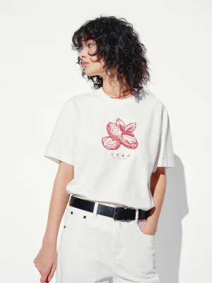 Perfect Layering Peanut Print Cotton T-shirt