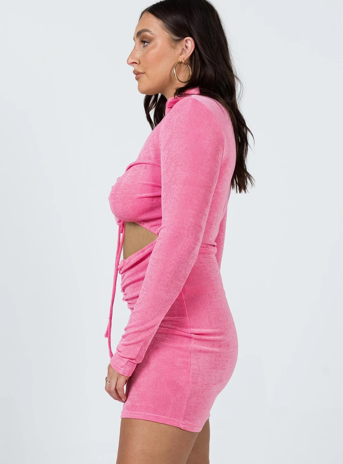 Trendy Wearable Cozy Fashion Wear Kylie Mini Dress Pink